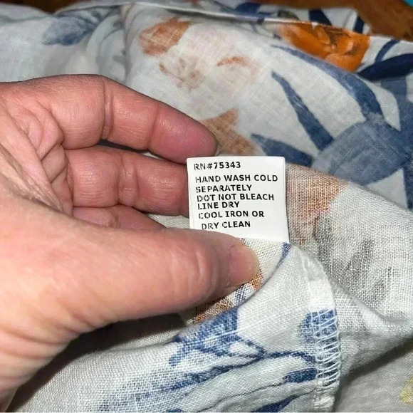 Lina Tomei 100% Linen, made in Italy, sleeveless, shirt dress. Knee length ❤️ - Picture 9 of 9